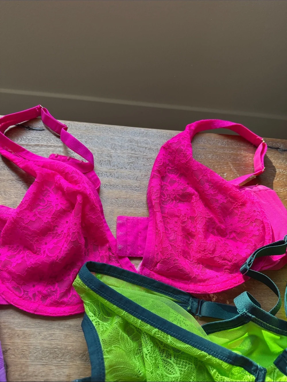 Cacique Lace Underwire Bras in Orange, Neon Pink, Purple & Lime